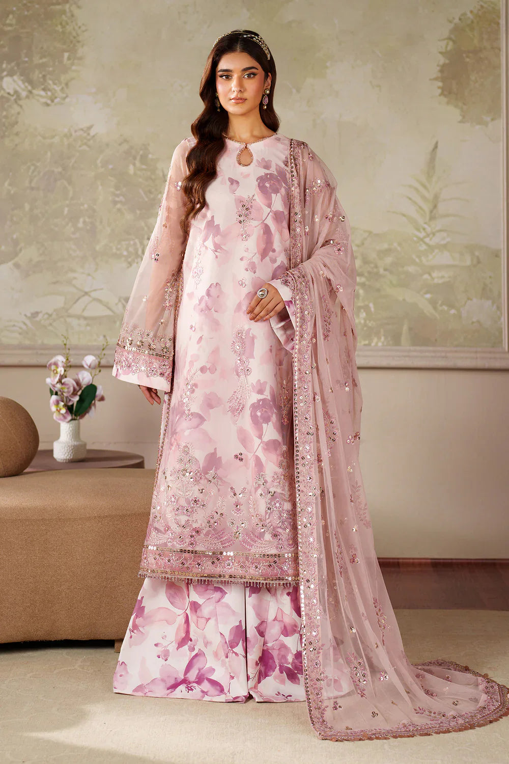 Zarif - Zaneera - Embroidered Net - ZRF-ZPE-06 RAHMA