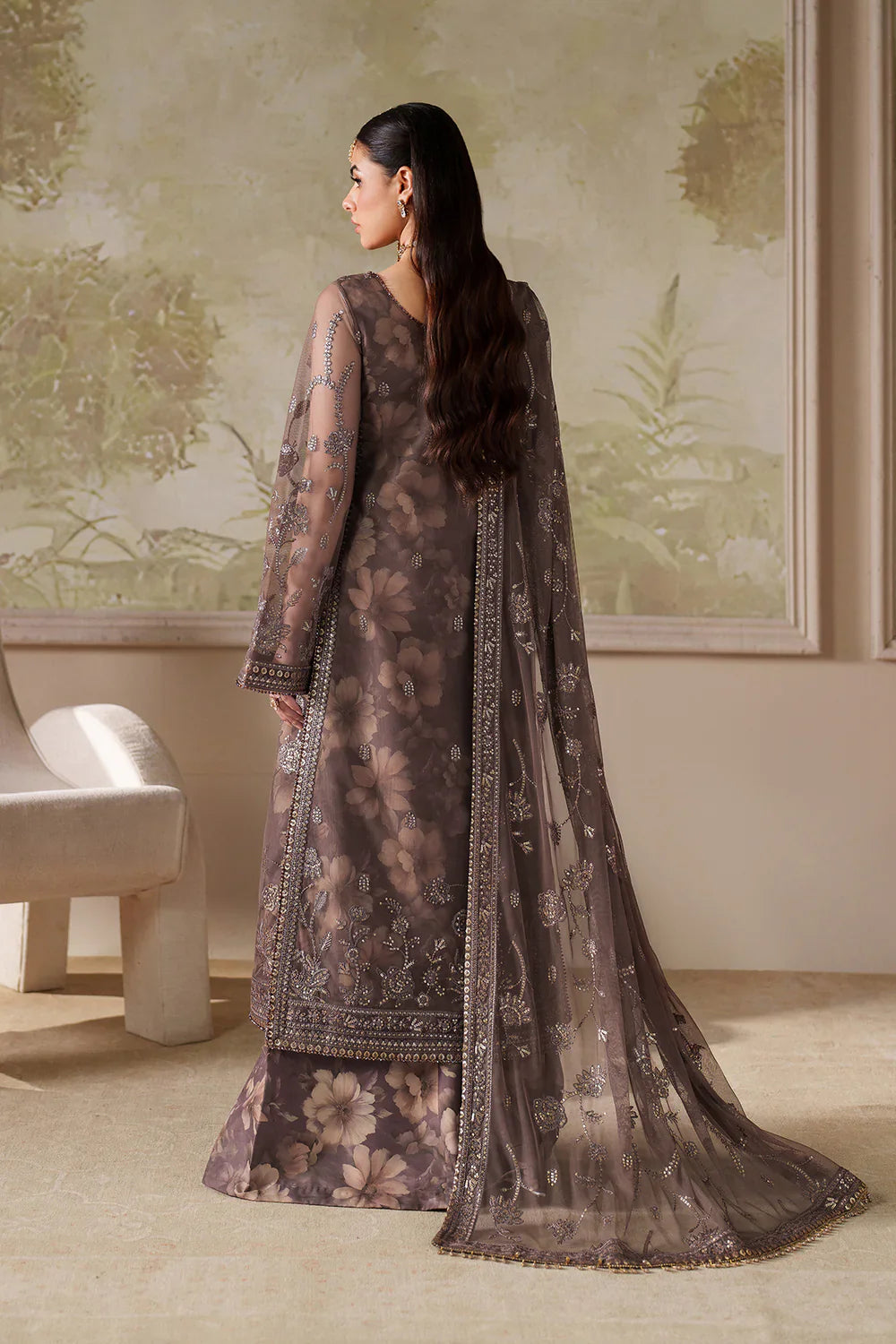 Zarif - Zaneera - Embroidered Net - ZRF-ZPE-08 MAHVEER