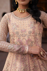 Zarif - Shehnai - Embroidered Net - HEER