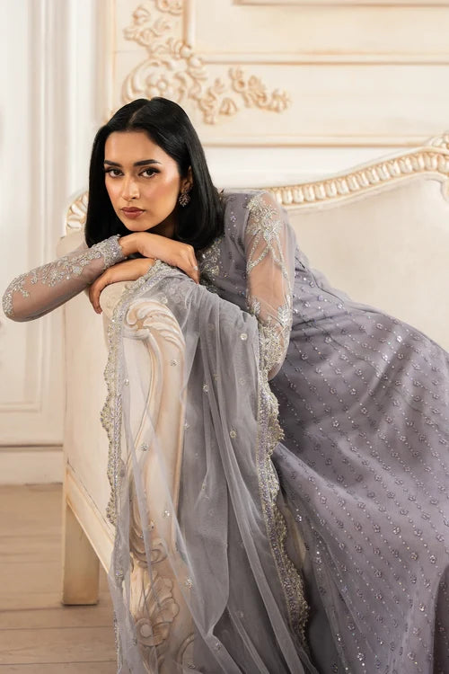 Zarif - Nafees - Embroidered Net - Merve