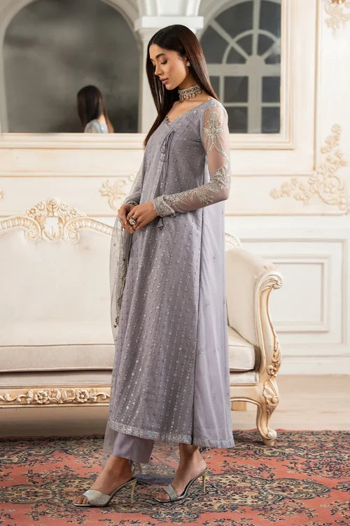 Zarif - Nafees - Embroidered Net - Merve
