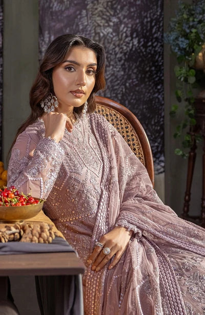 Zarif - Heritage - Embroidered Net - Meraki