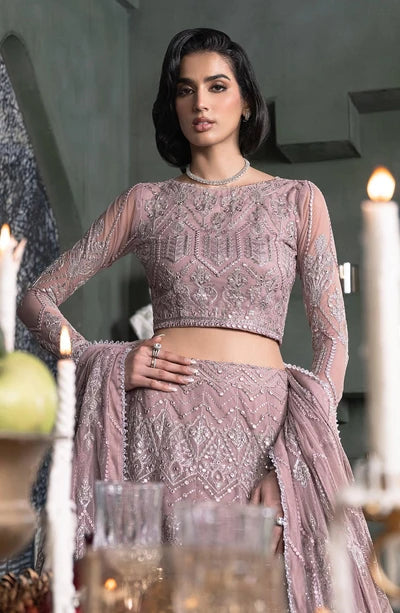 Zarif - Heritage - Embroidered Net - Meraki