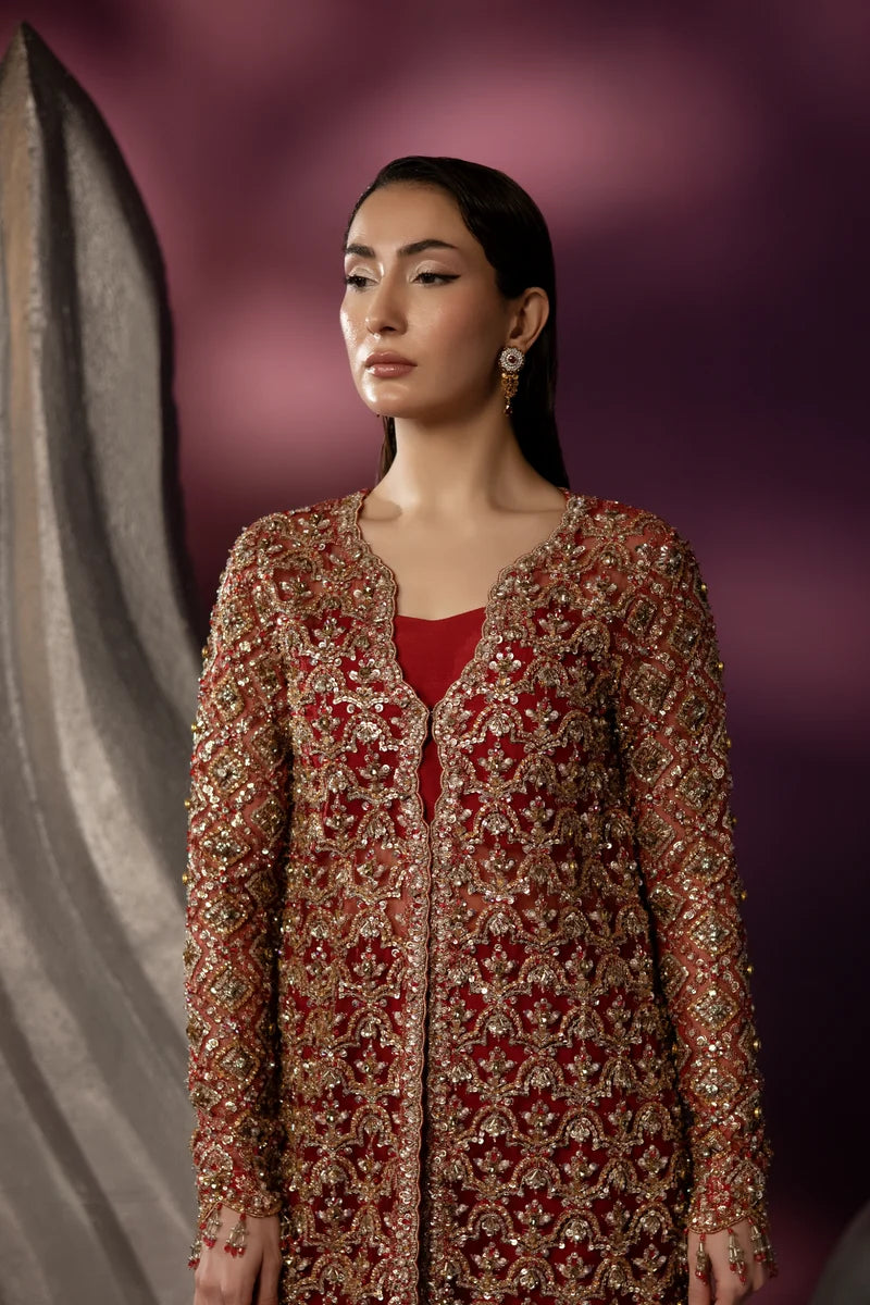 ENZO - Amour Éternal - Embroidered Net - Roselle
