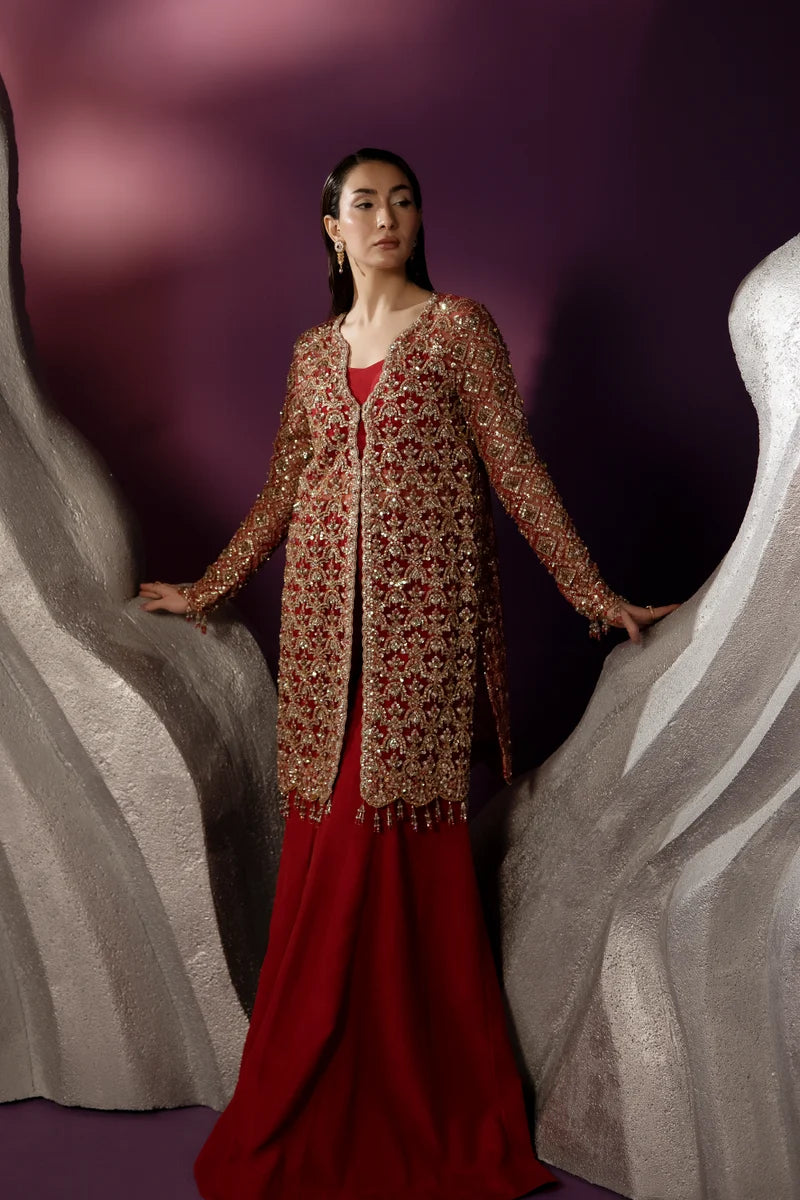 ENZO - Amour Éternal - Embroidered Net - Roselle