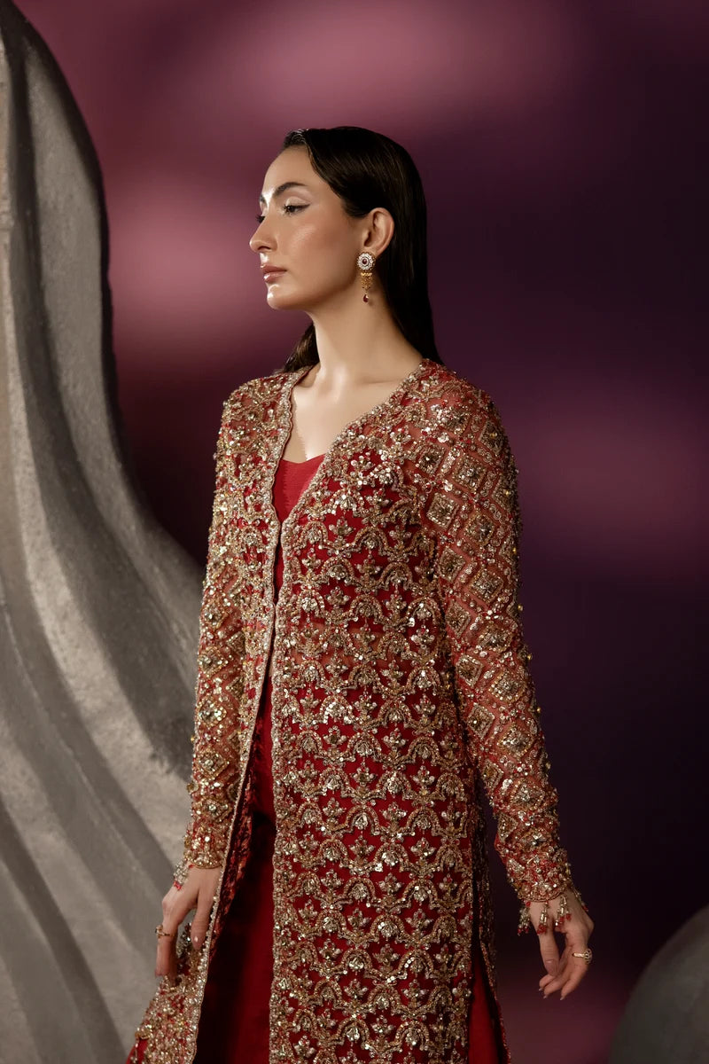 ENZO - Amour Éternal - Embroidered Net - Roselle