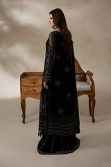 La'Fiora - Imrozia - Embroidered Chiffon - I-276 Ébène