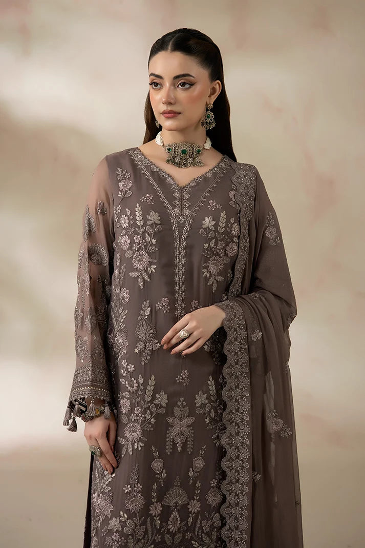 La'Fiora - Imrozia - Embroidered Chiffon -I-280 Oliveira