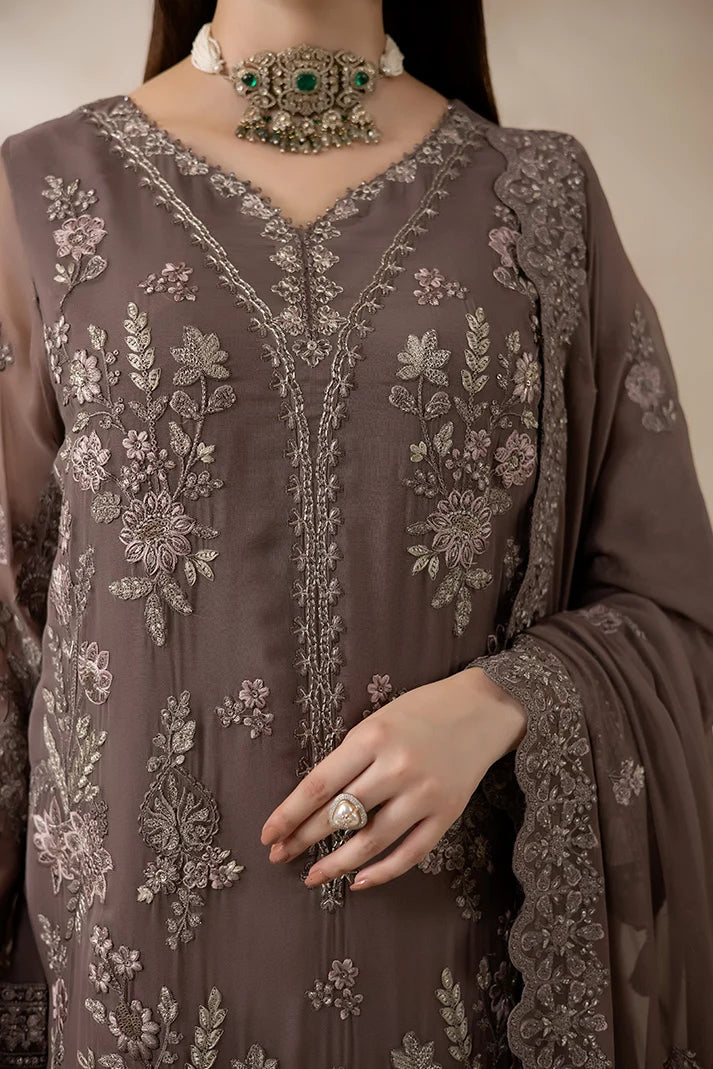 La'Fiora - Imrozia - Embroidered Chiffon -I-280 Oliveira