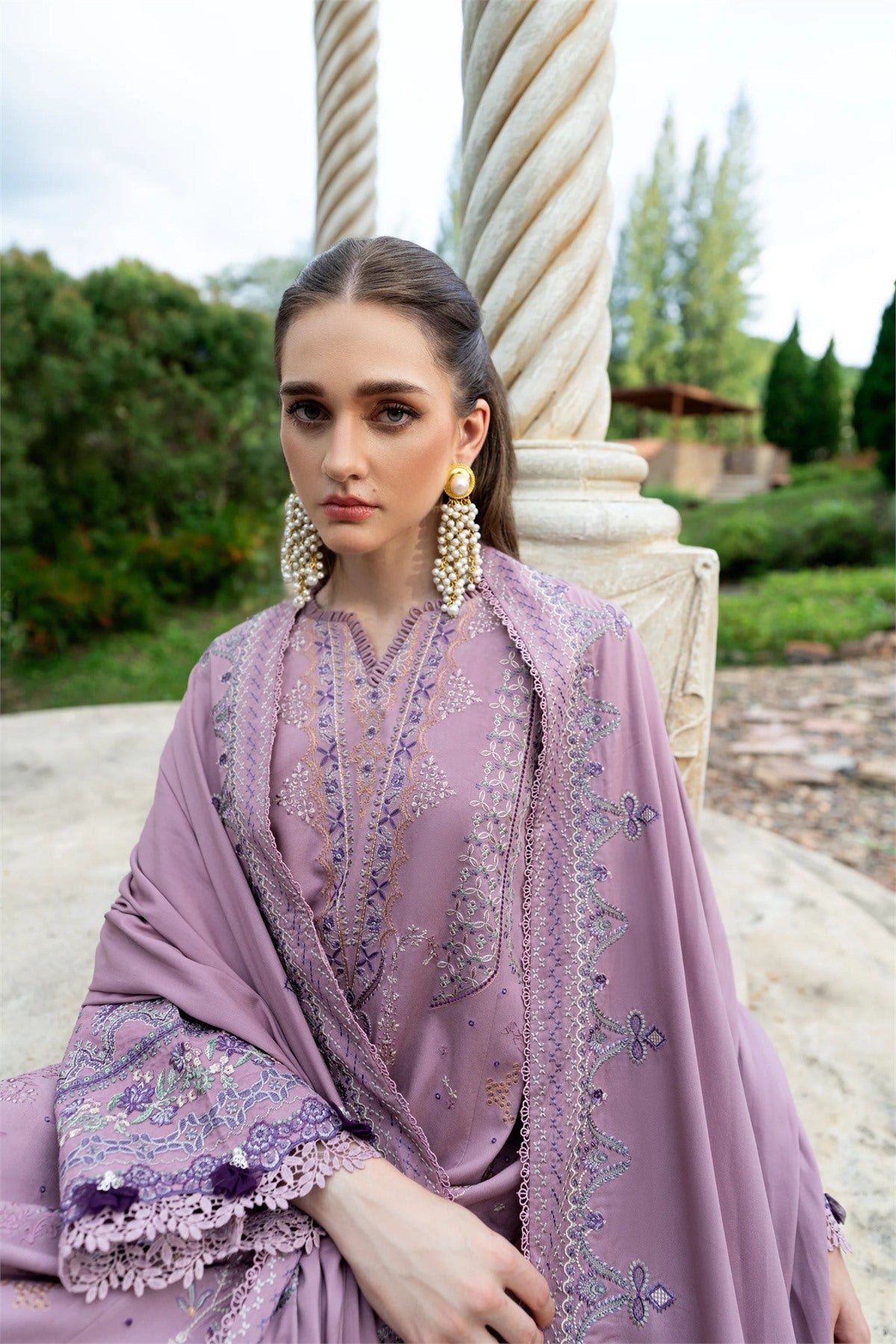 Florent - Serenity III - Embroidered Marina Twill - Azure