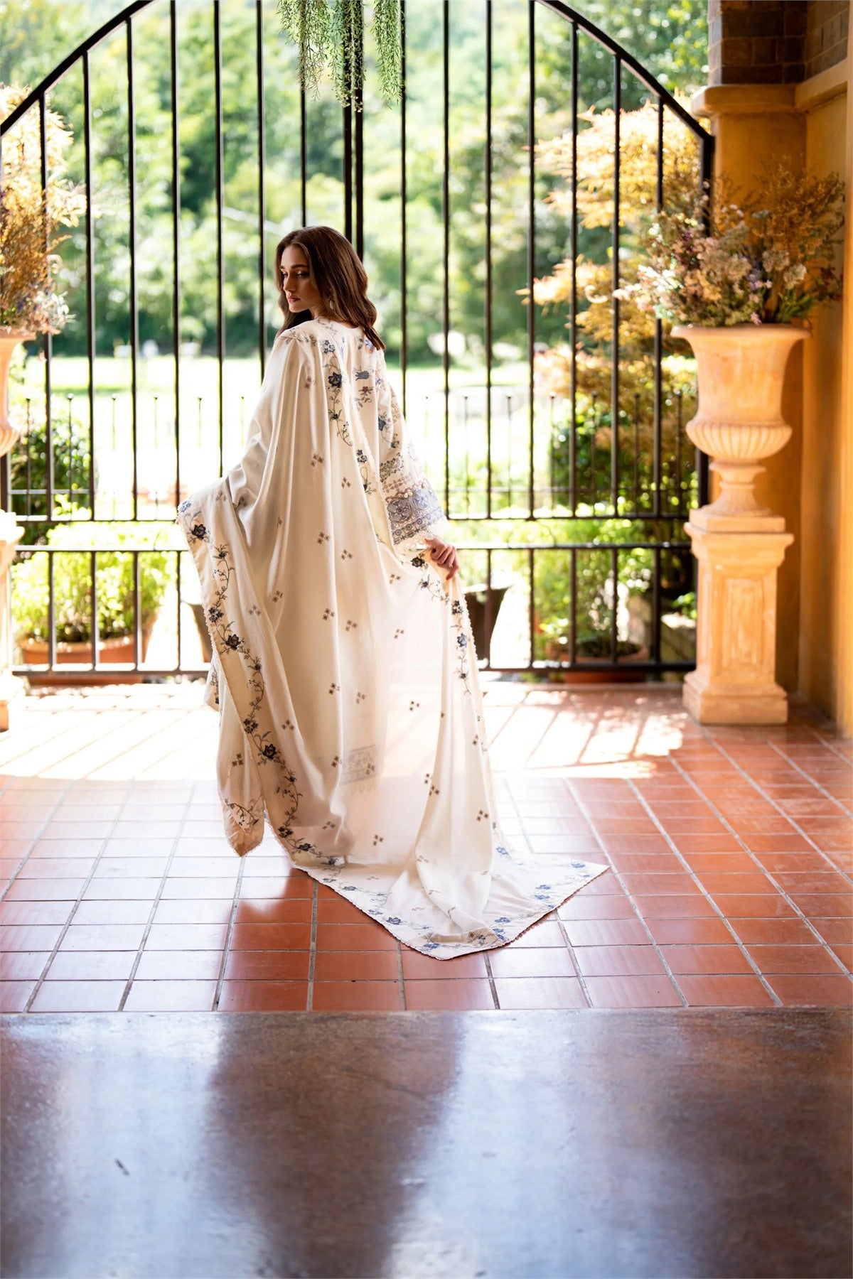 Florent - Serenity III - Embroidered Karandi - Aster
