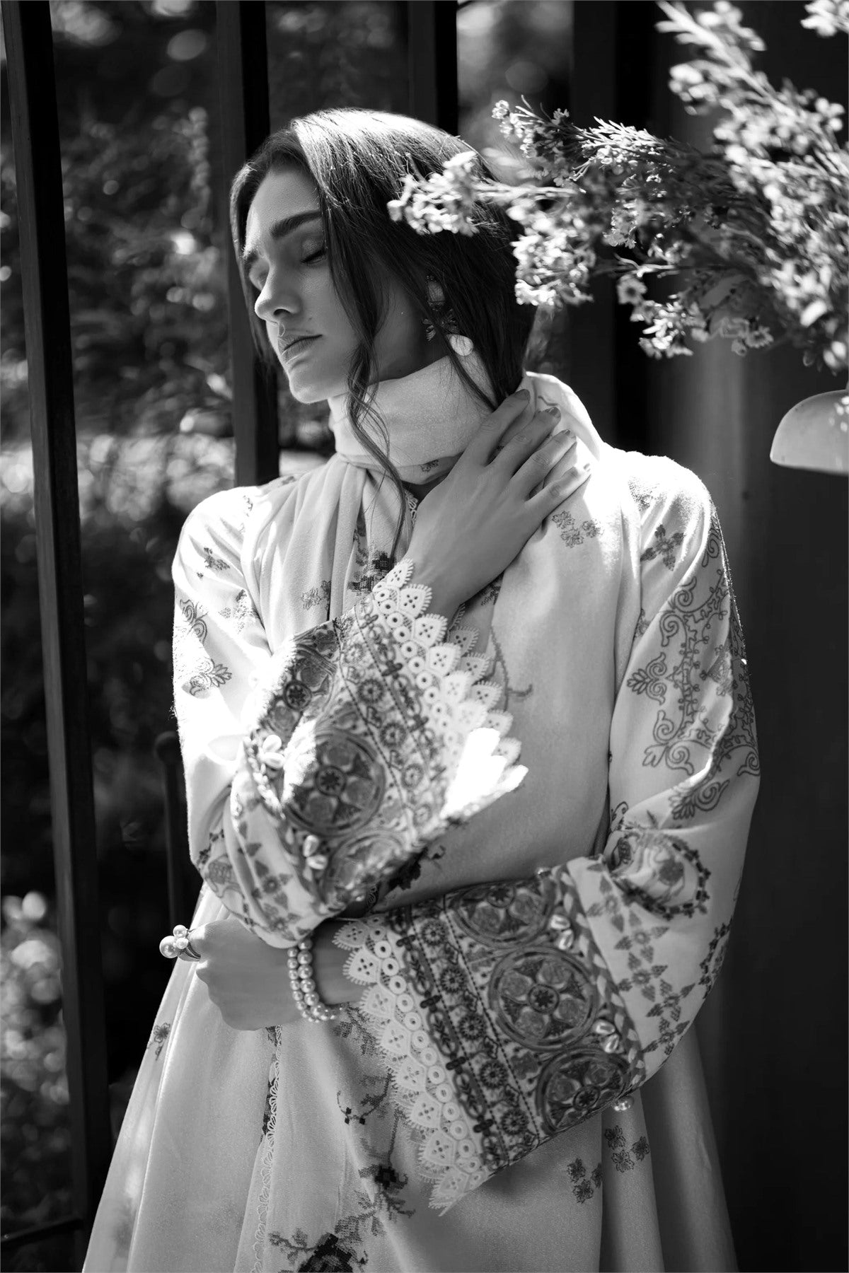 Florent - Serenity III - Embroidered Karandi - Aster