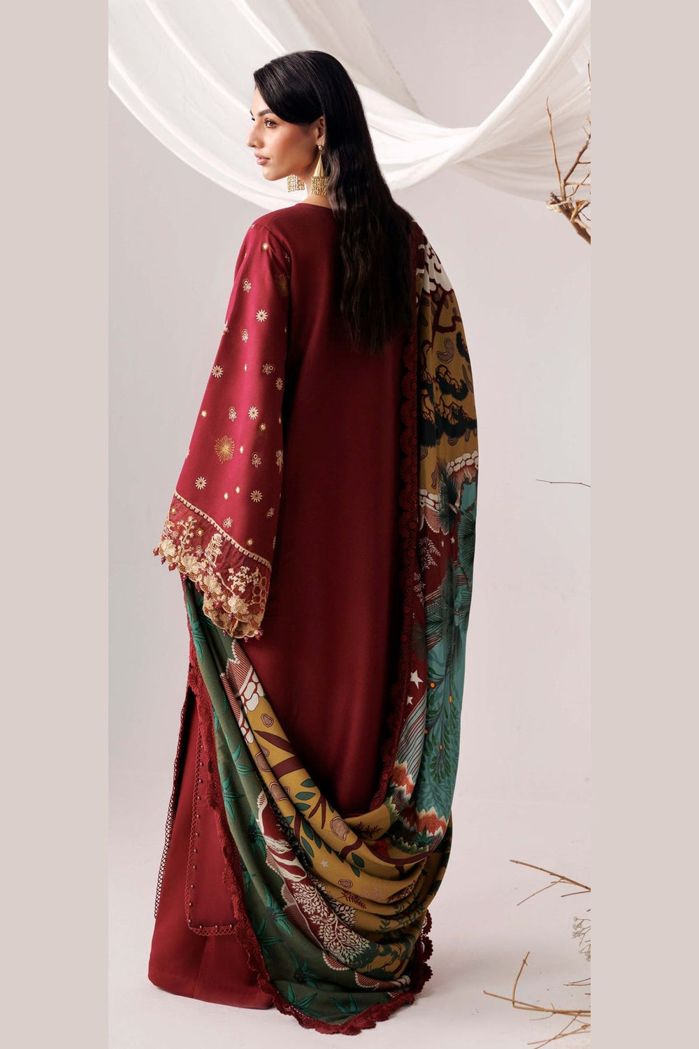 Naqsh Maroon Oak-00290