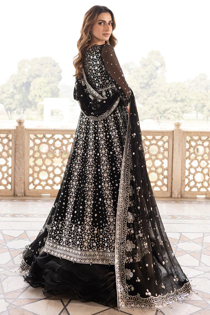 Embroidered Chiffon - Midnight Orchid