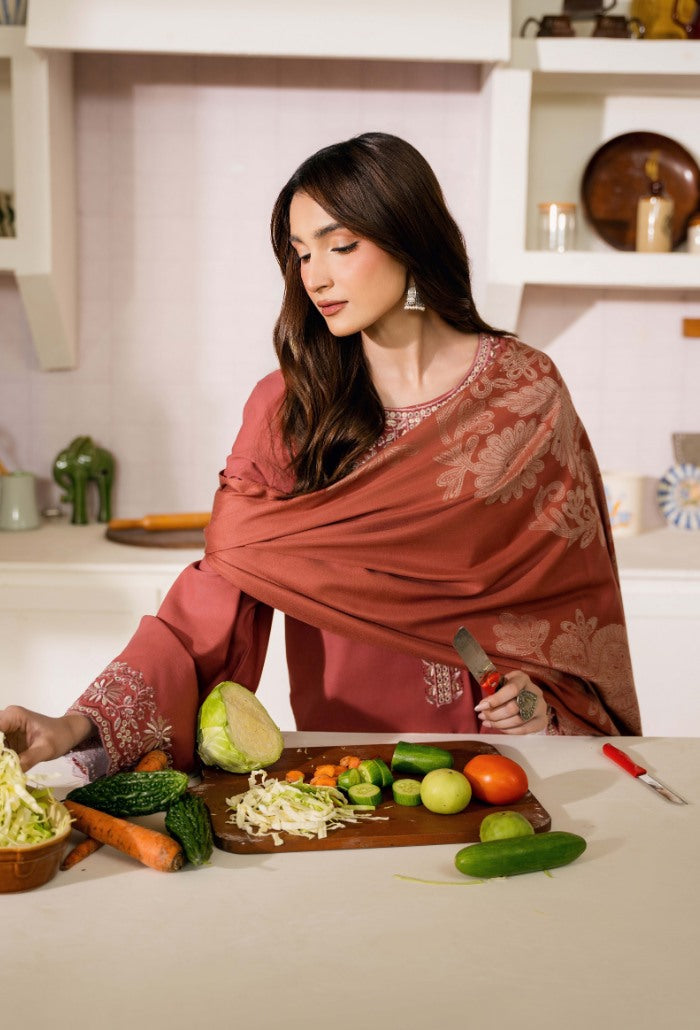 Humdum - Onora'26 - Embroidered Khaddar - D09
