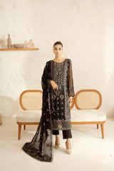 Ramsha - Sonehri - Embroidered Chiffon - BB 107