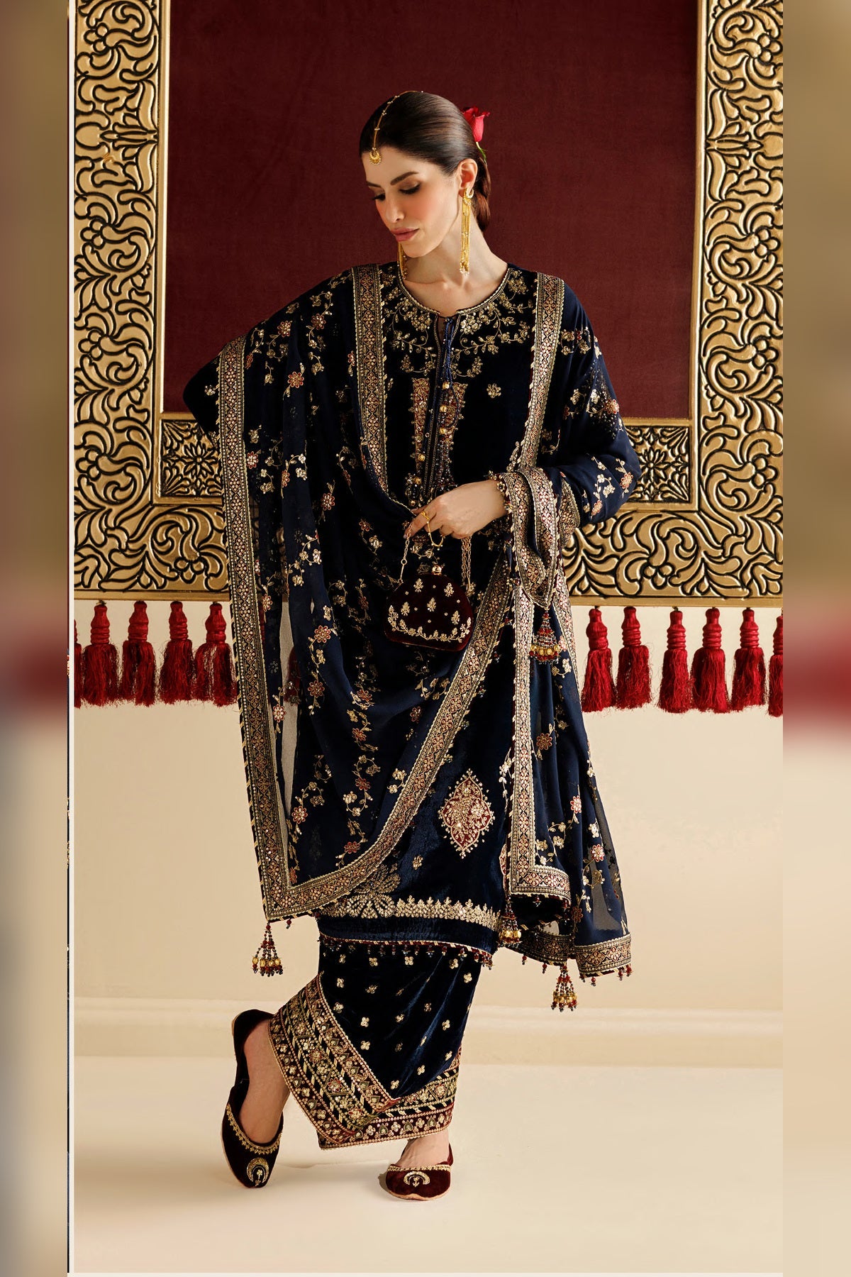 Jazmin Chandni Formals | Embroidered Velvet - CVF’26-D11