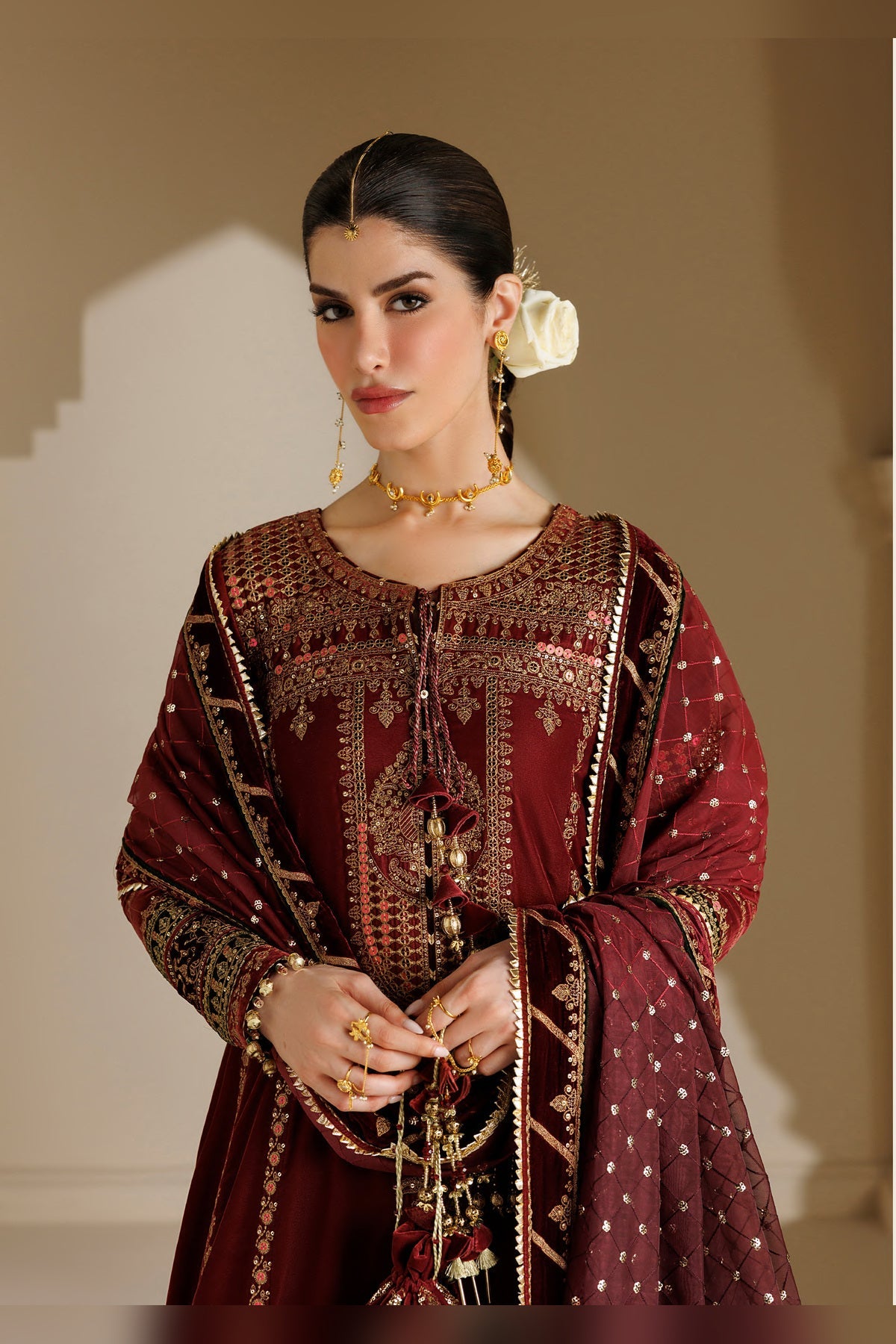 Jazmin Chandni Formals | Embroidered Velvet - CVF’26-D10