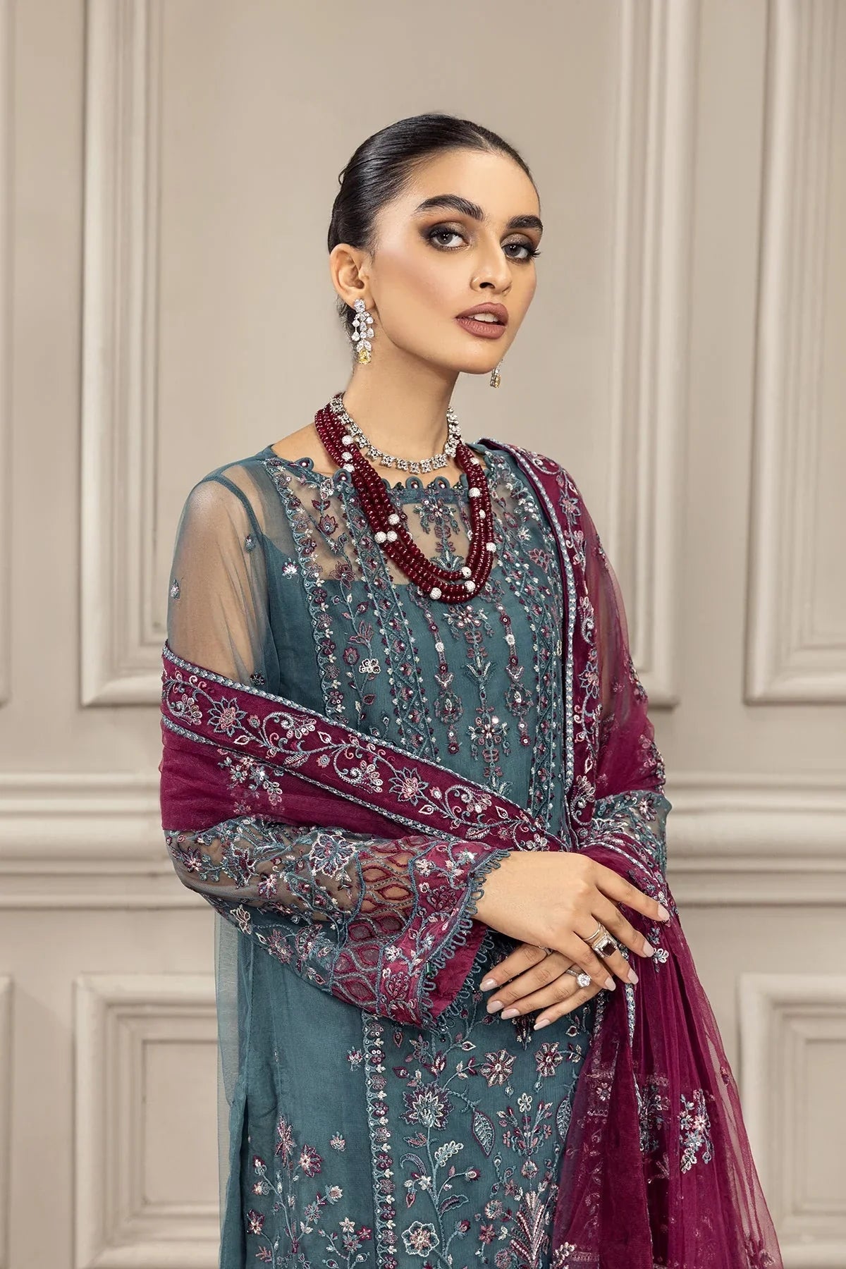 Embroidered Net - Rene