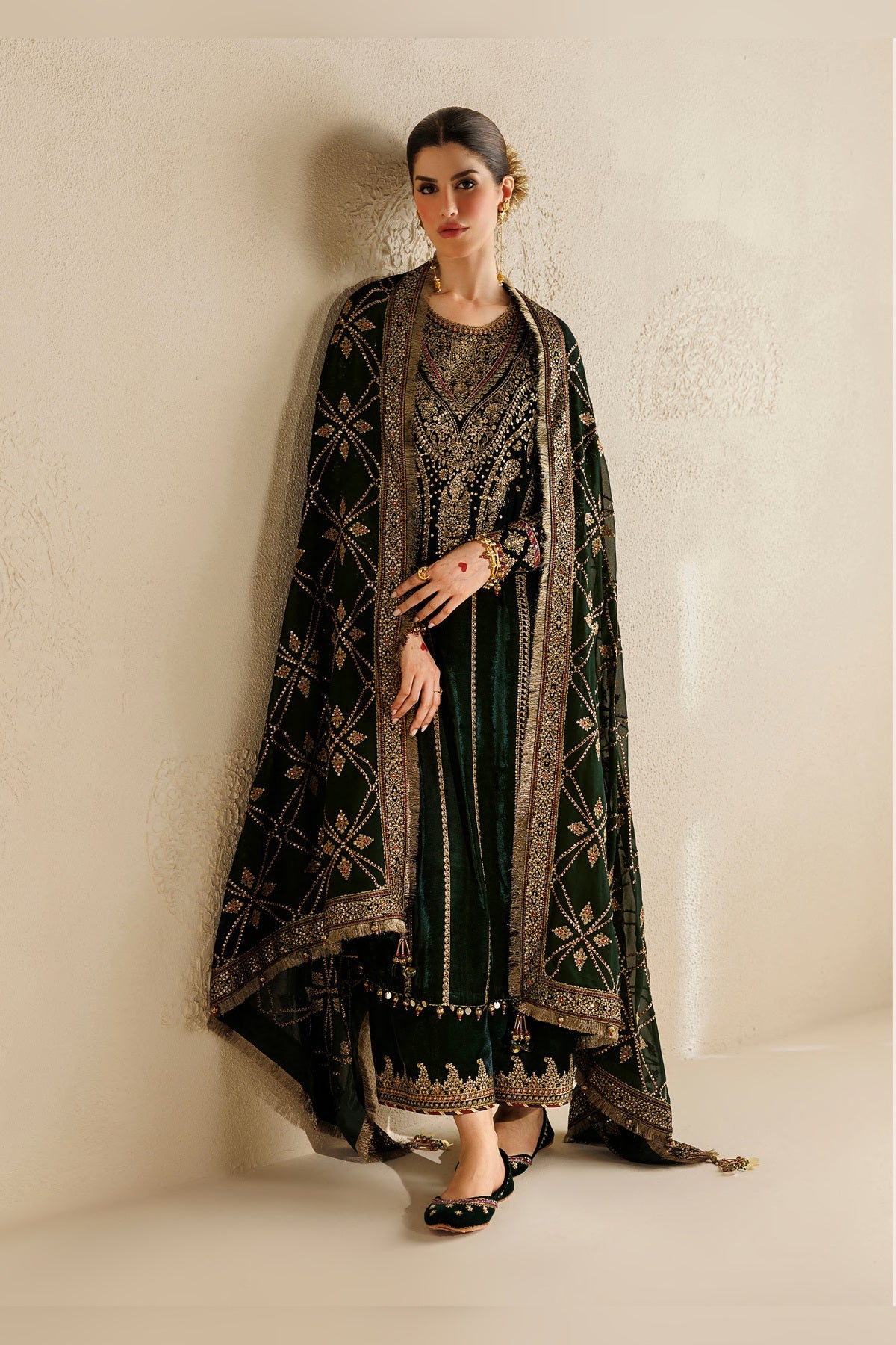 Jazmin Chandni Formals | Embroidered Velvet - CVF’26-D07