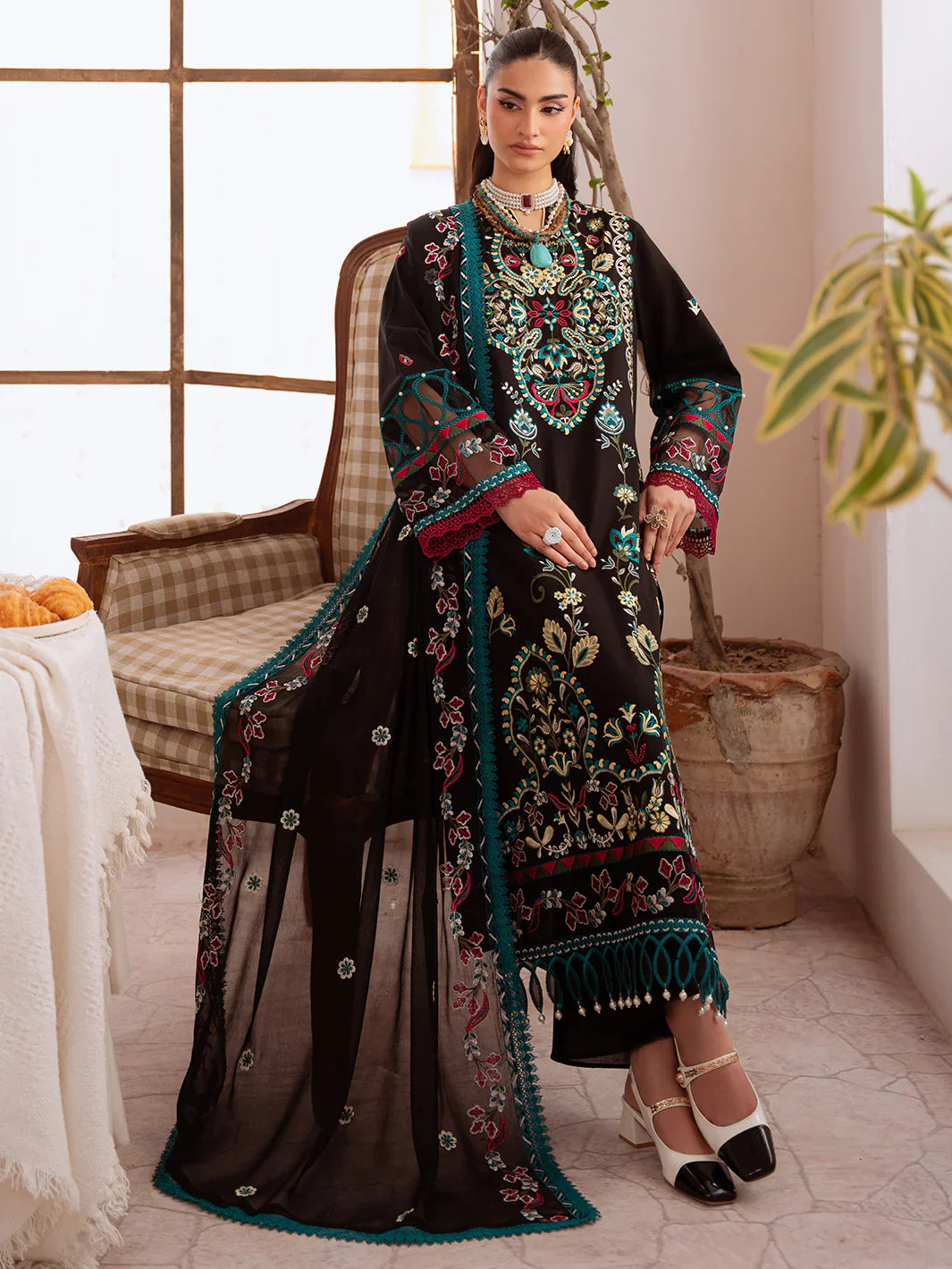 Mahnur - Shanaya - Embroidered Lawn - SN-08
