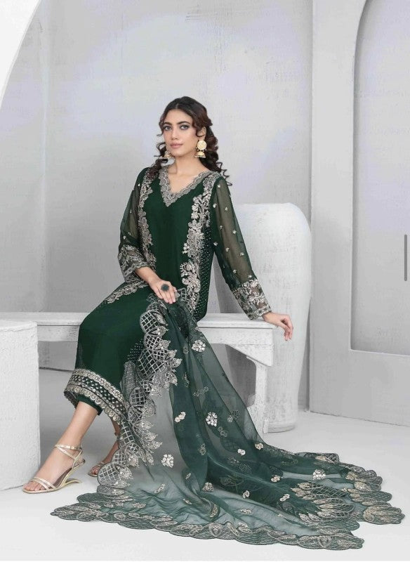 Tawakkal - Afa Embroidered Chiffon D-5104