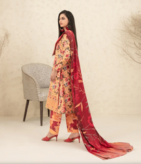 Tawakkal - Tarba Print Embroidered Dhanak D-5465