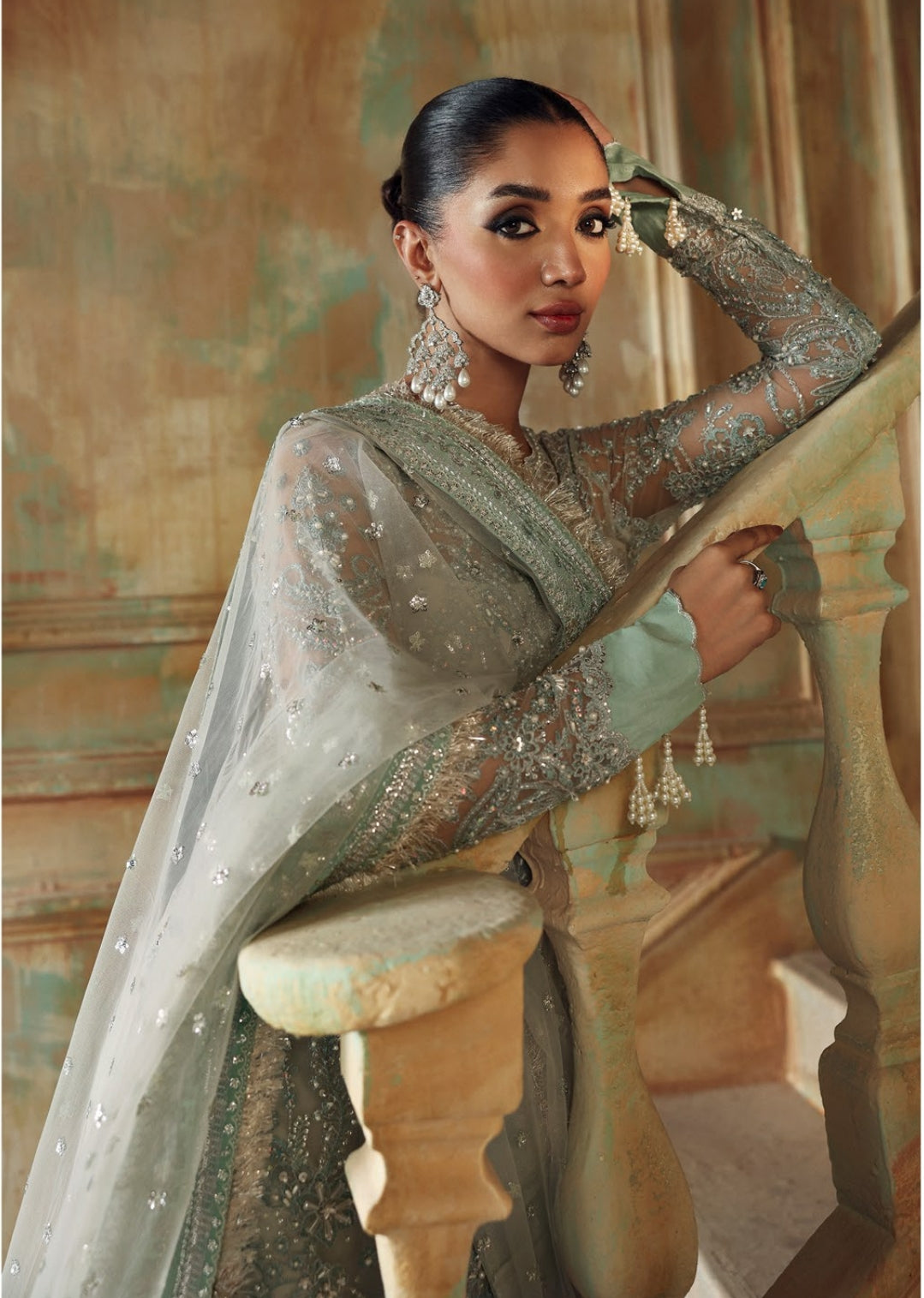 Zyra - Diwani Embellished Net - SAROSH
