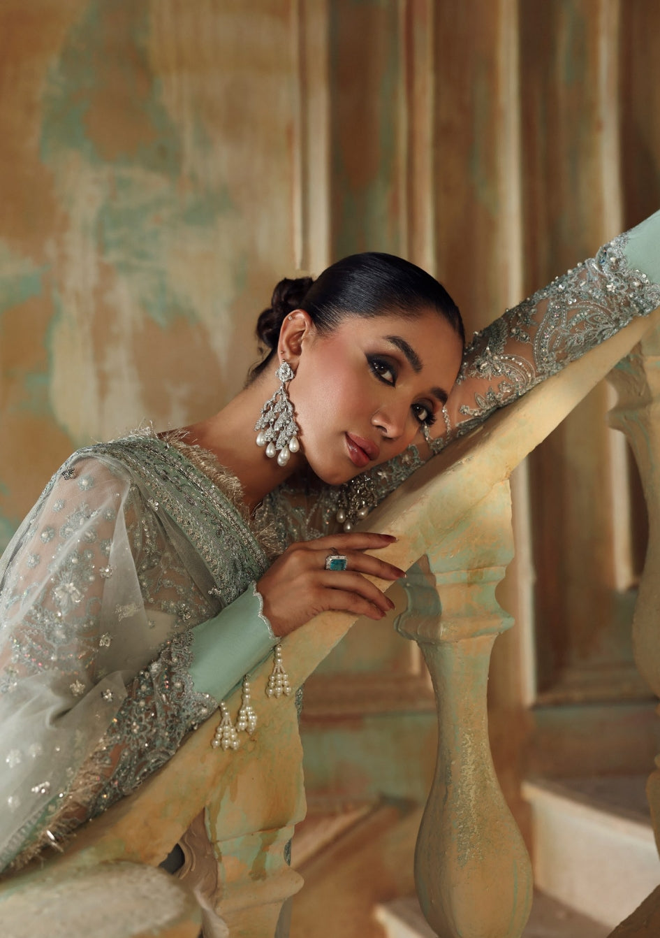 Zyra - Diwani Embellished Net - SAROSH