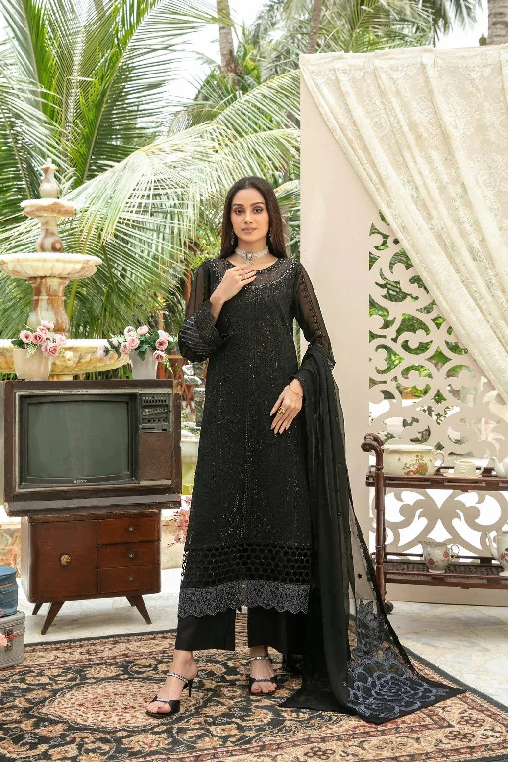 Tawakkal - Nuresa Embroidered Chiffon D-5726