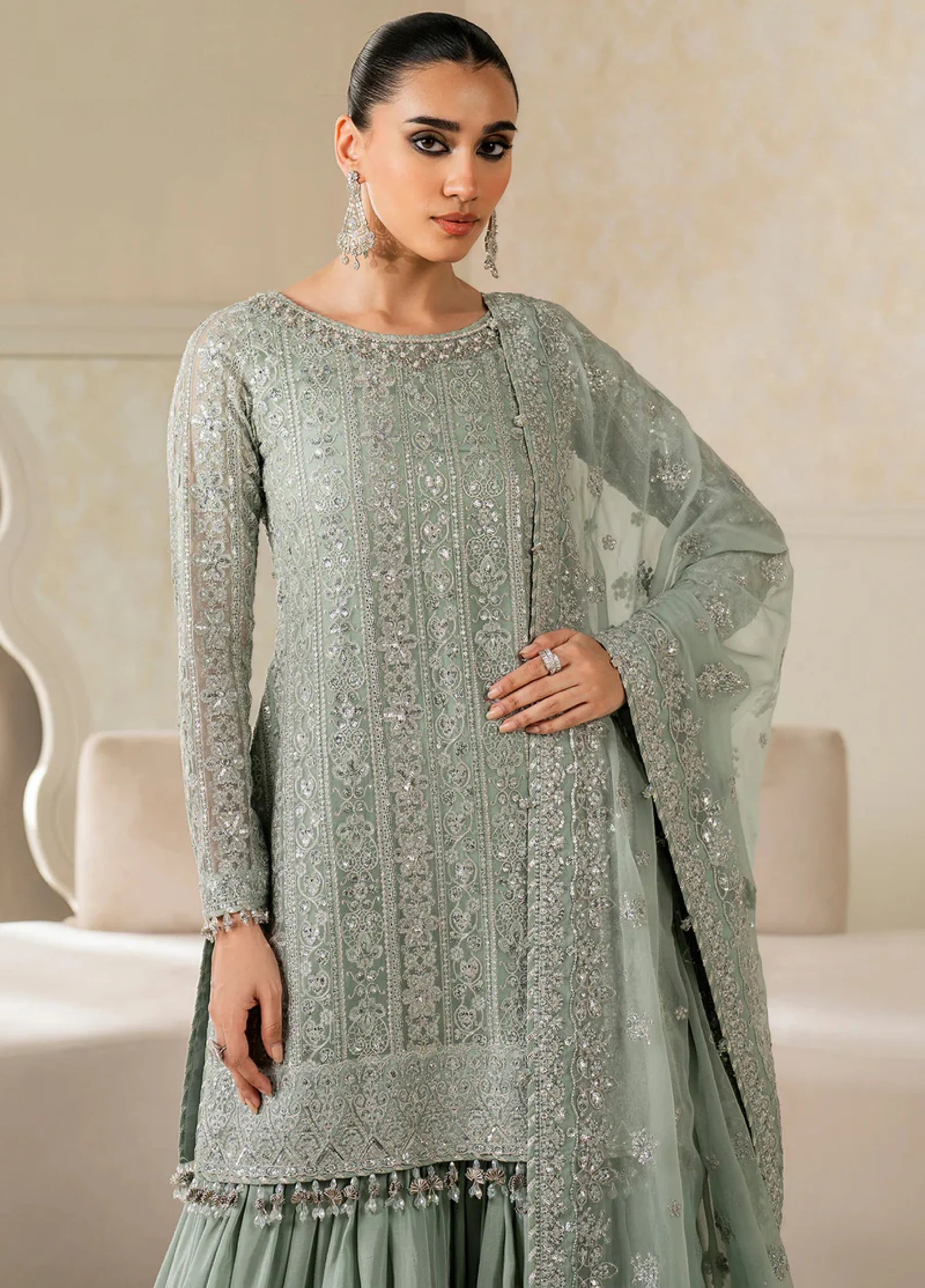 Baroque - EMBROIDERED Chiffon - UF-4160