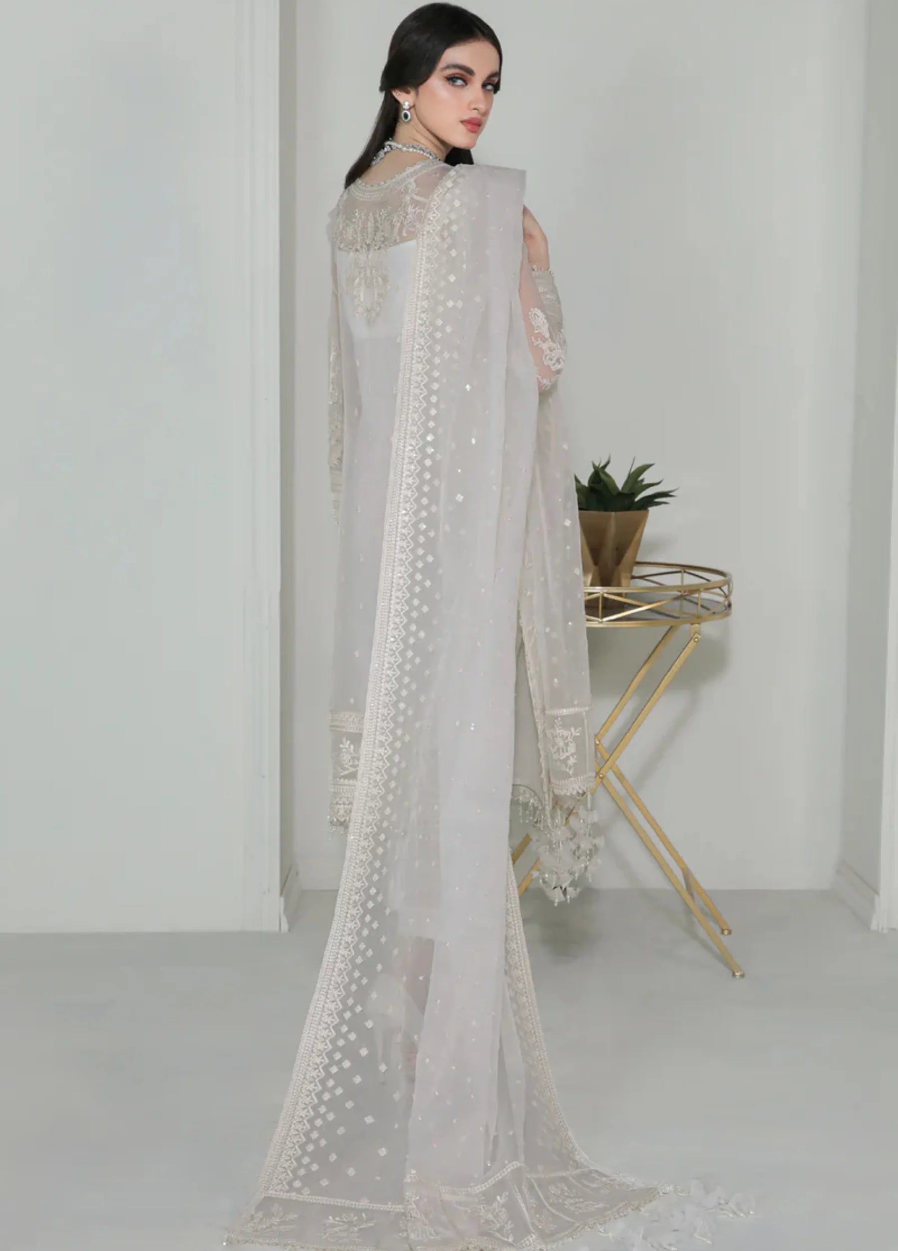 Baroque - Embroidered Organza- UF-186
