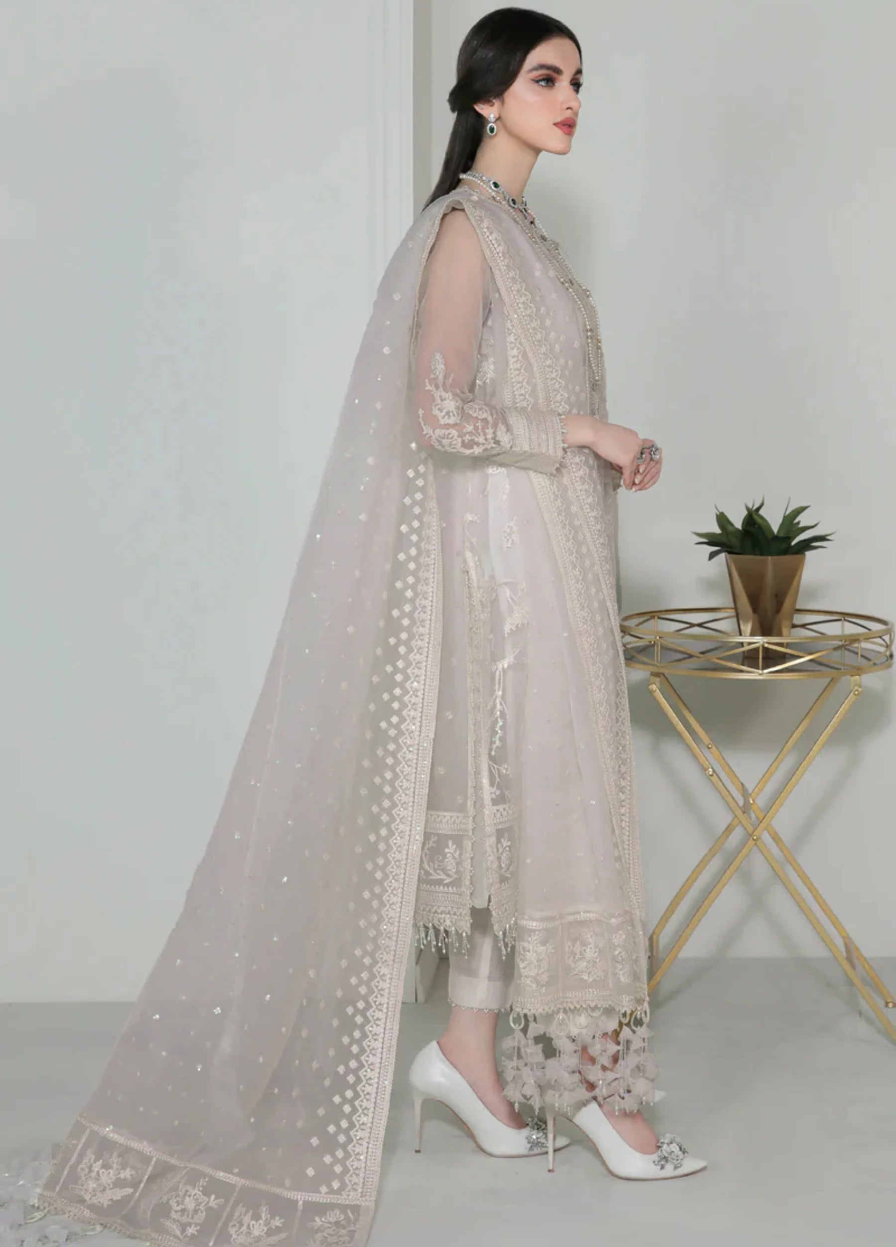 Baroque - Embroidered Organza- UF-186
