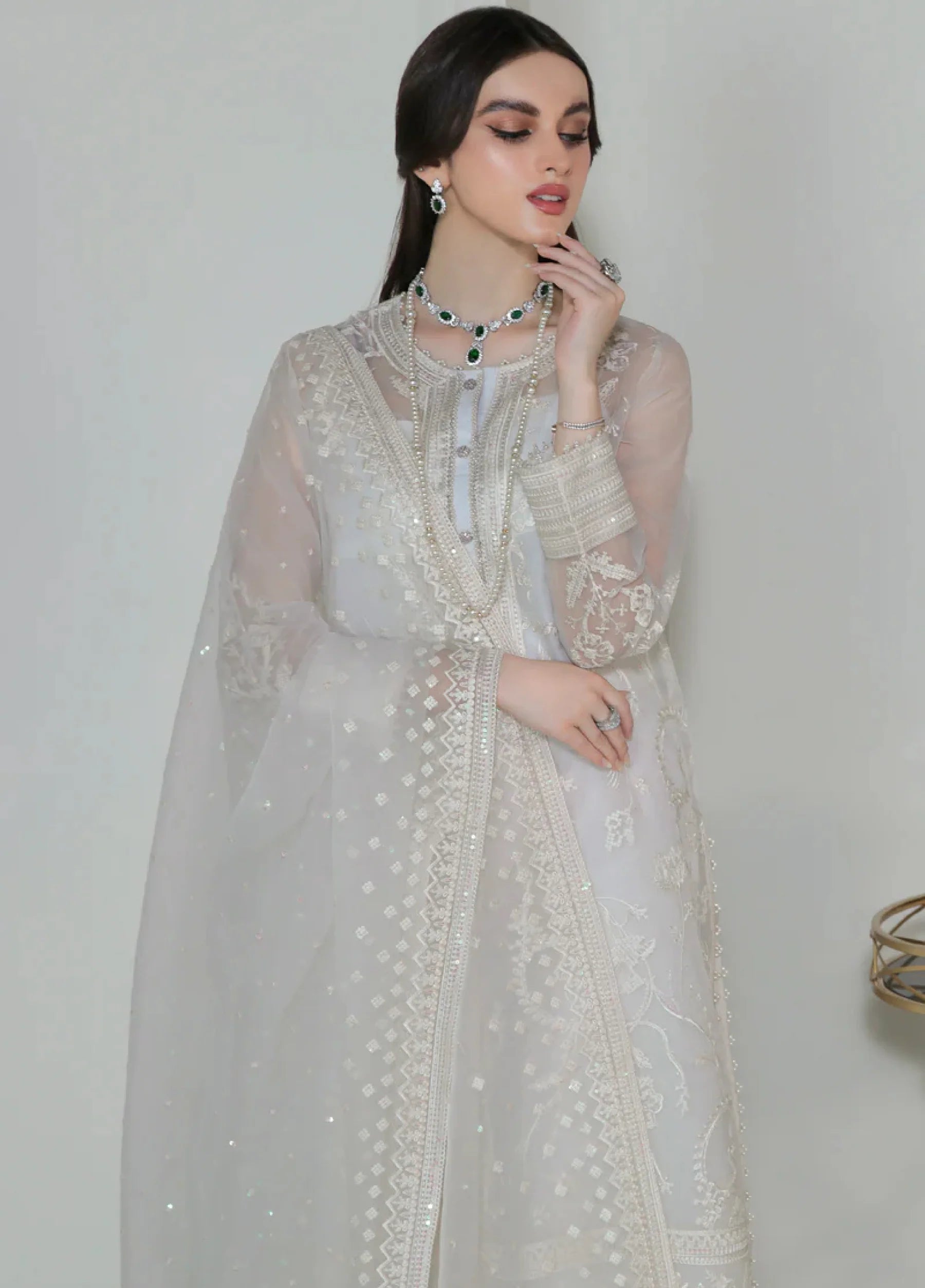 Baroque - Embroidered Organza- UF-186
