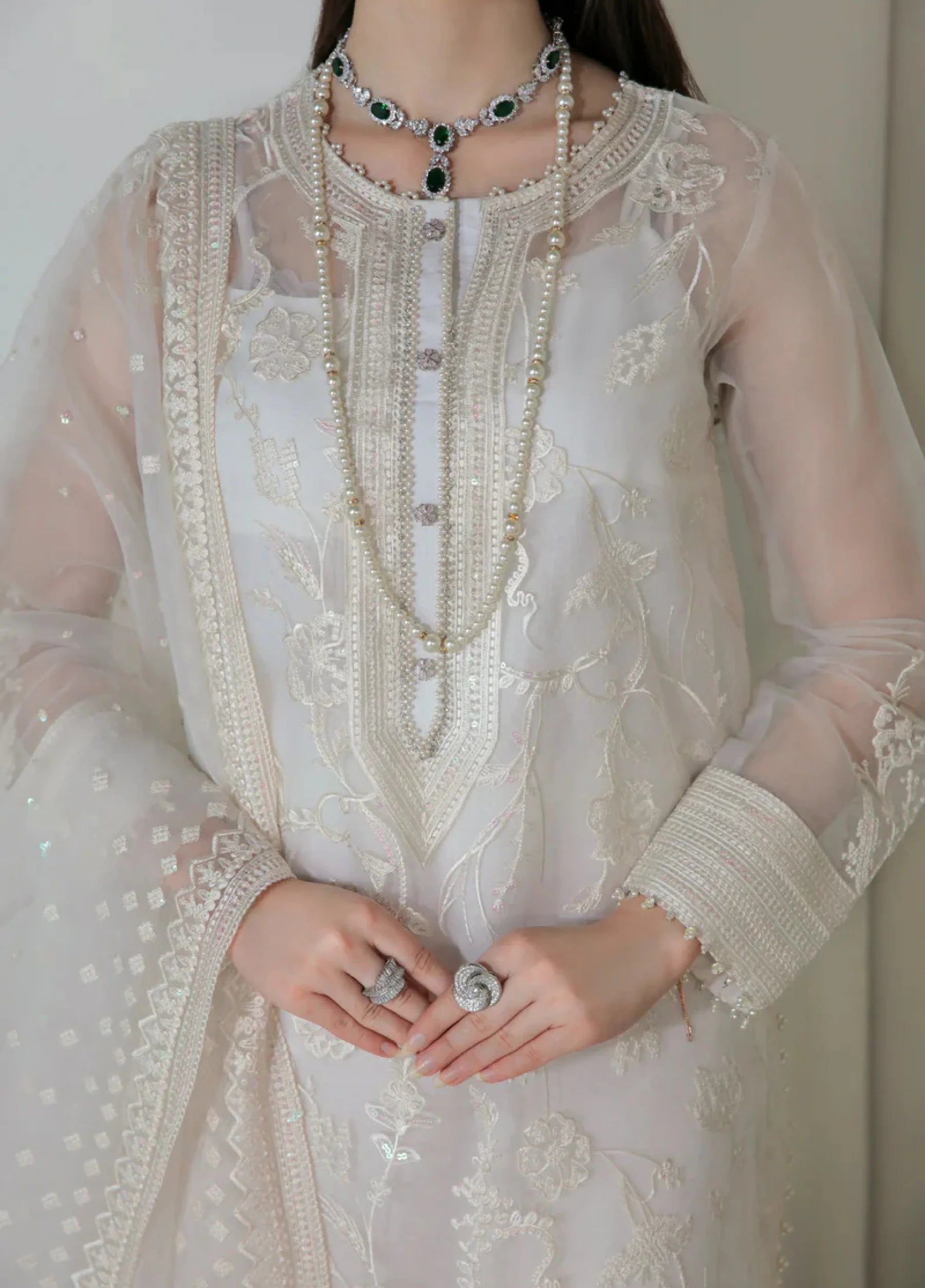 Baroque - Embroidered Organza- UF-186