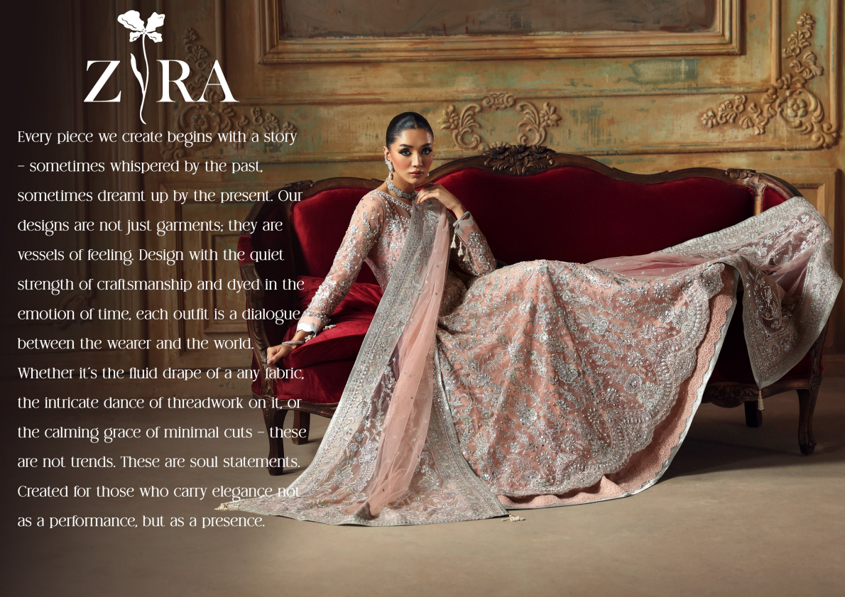 ZYRA - DIWANI - EMBROIDERED NET - GLAMOROUS