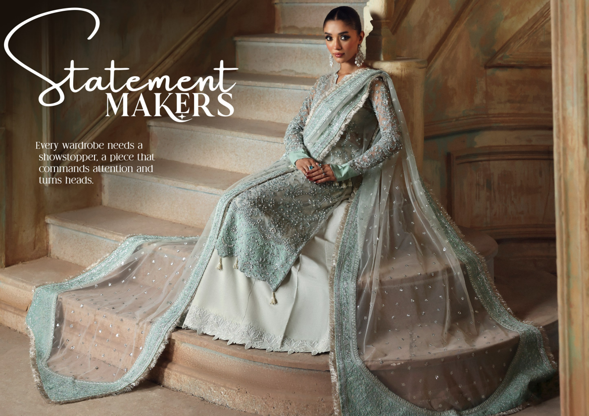 Zyra - Diwani Embellished Net - SAROSH