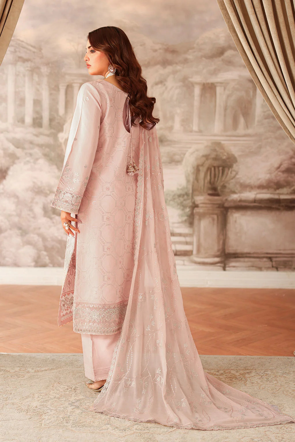 Ramsha - Aangan - Embroidered Rawsilk - AA 202