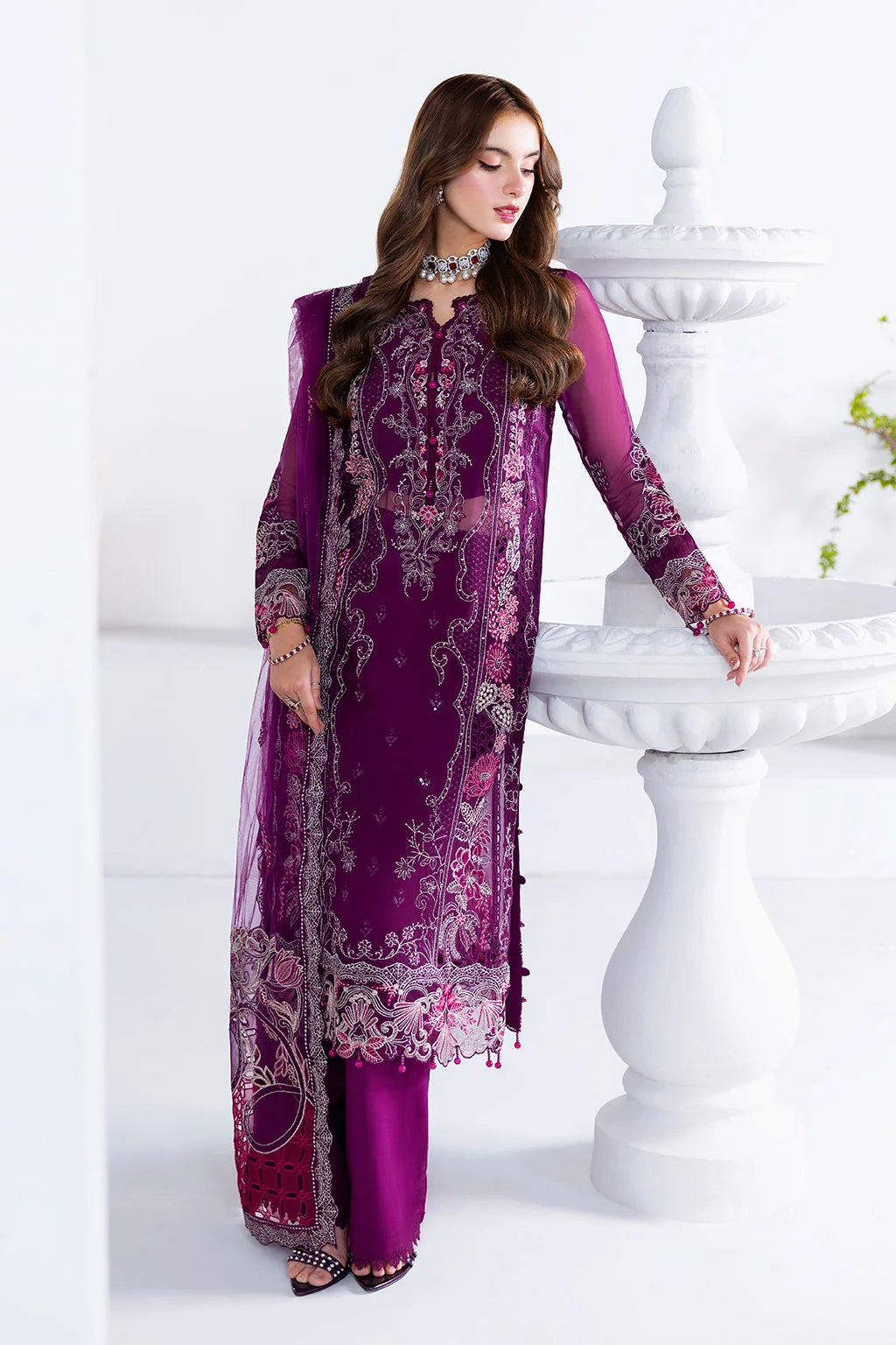 Ramsha - Arzoo - Embroidered Chiffon - U 206