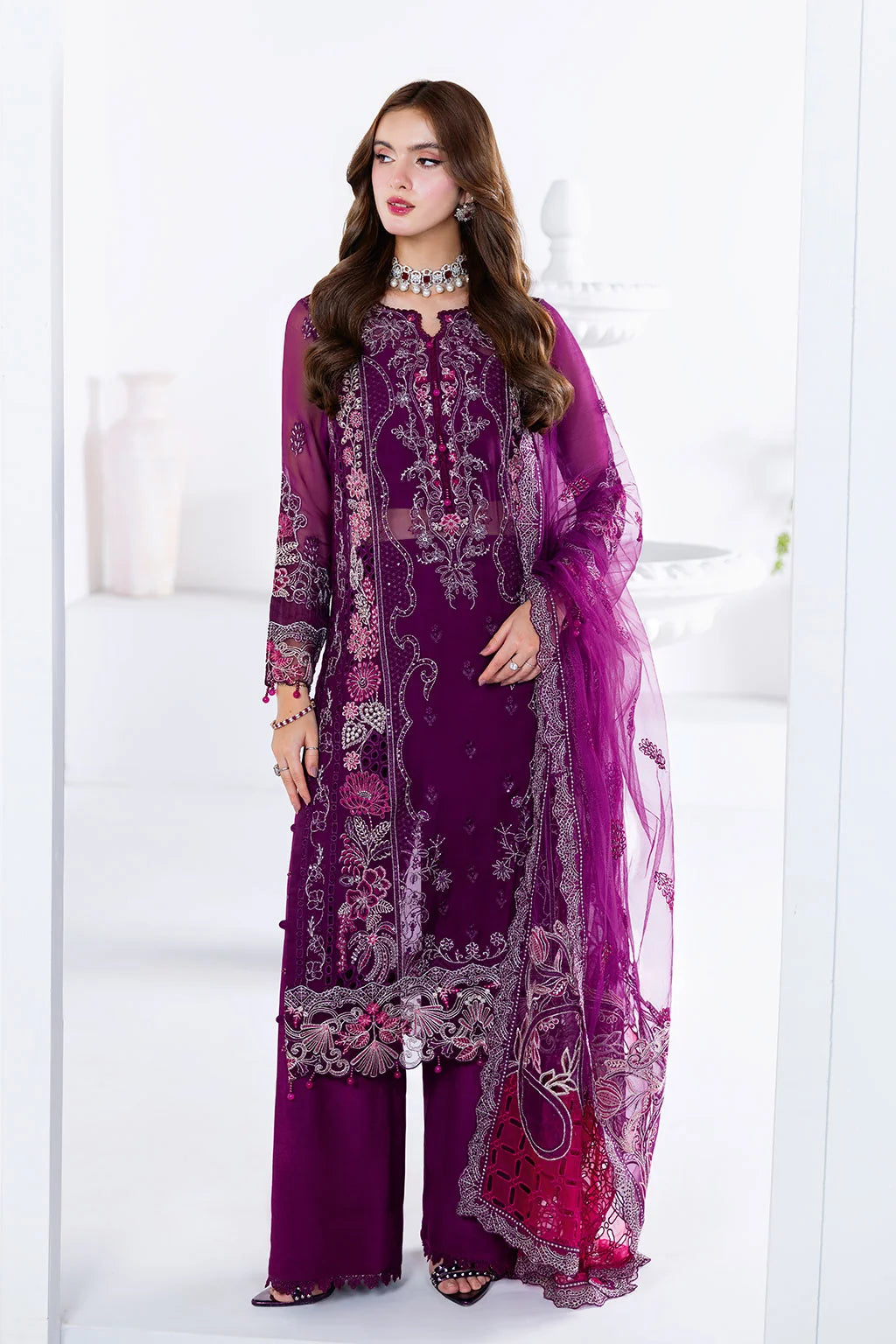 Ramsha - Arzoo - Embroidered Chiffon - U 206