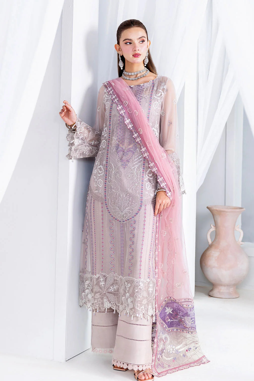 Ramsha - Arzoo - Embroidered Chiffon - U 209