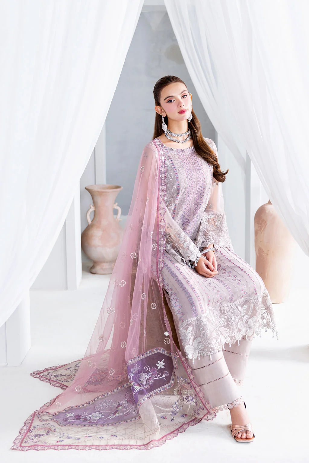 Ramsha - Arzoo - Embroidered Chiffon - U 209