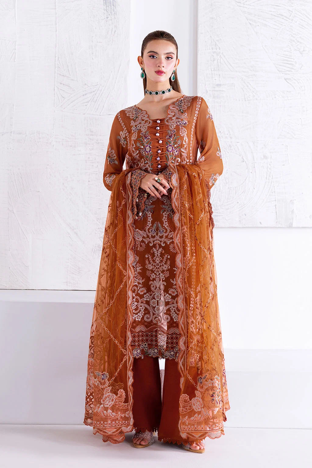Ramsha - Arzoo - Embroidered Chiffon - U 208