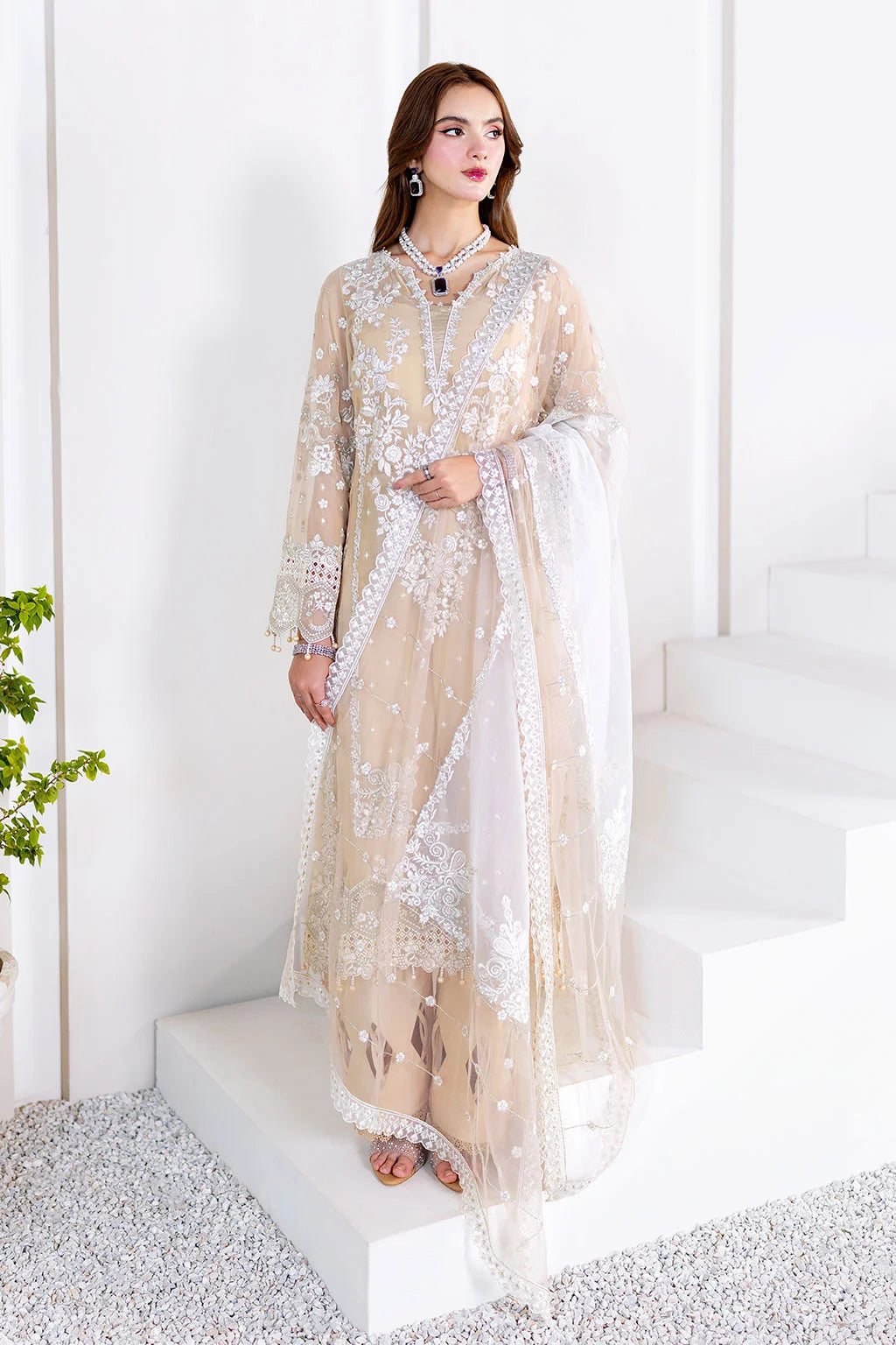 Ramsha - Arzoo - Embroidered Chiffon - U 201