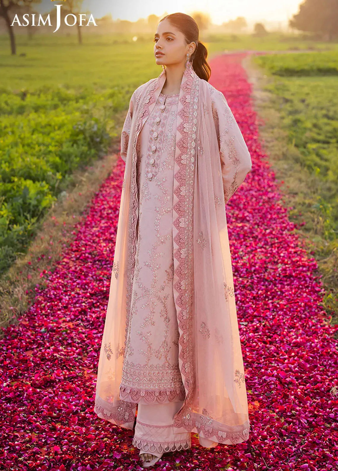 AJELL-15 EMBROIDERED LAWN 3 PCS