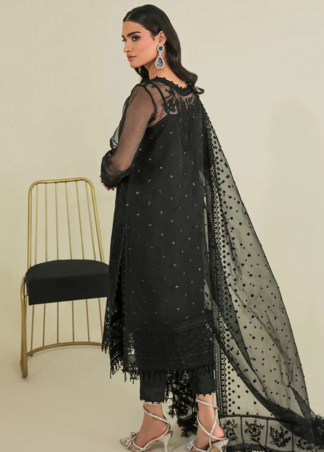 Baroque - Embroidered Organza- UF-235