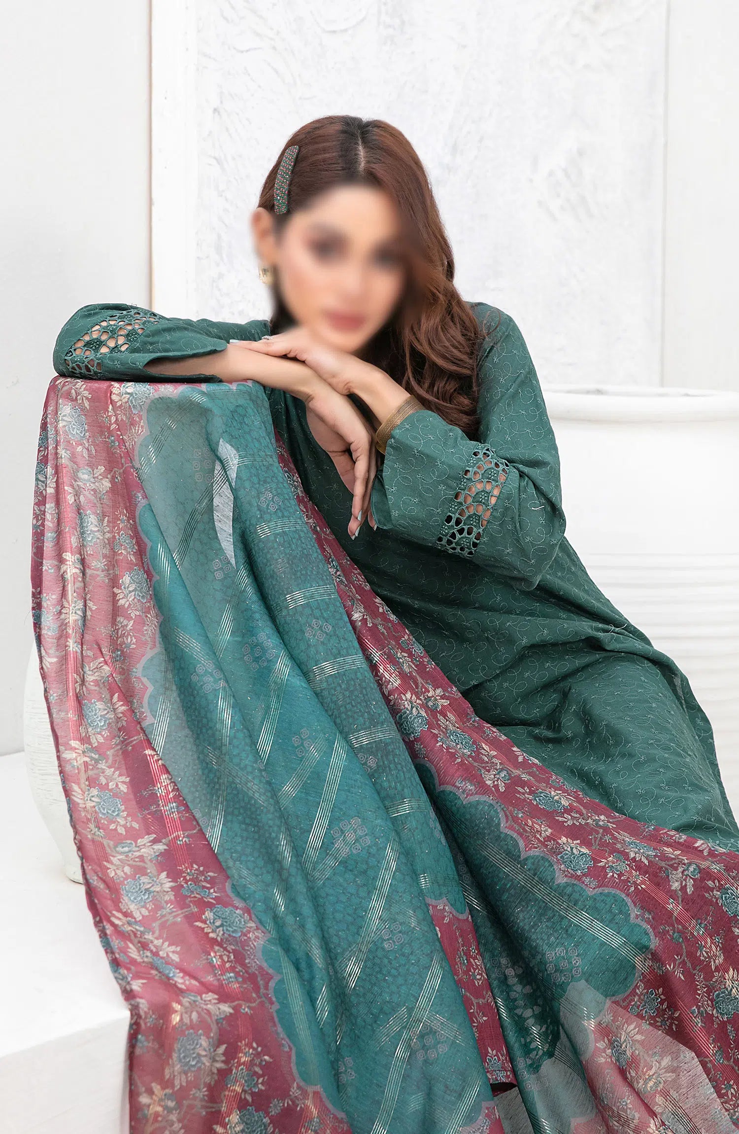 Tawakkal - Pegah Embroidered Schiffli Lawn D-2147