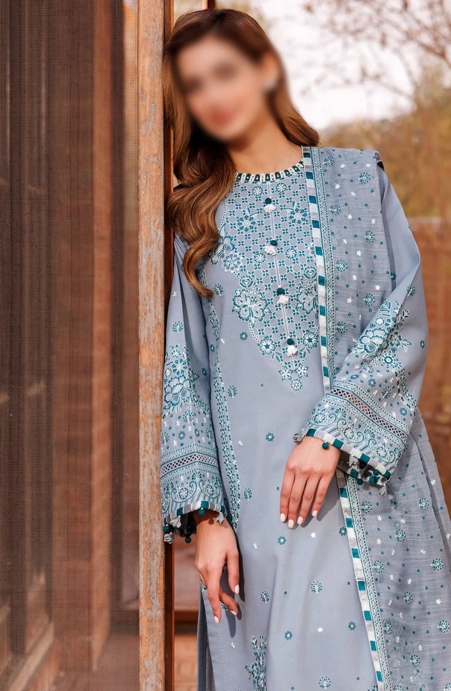Dastoor Embroidered Lawn