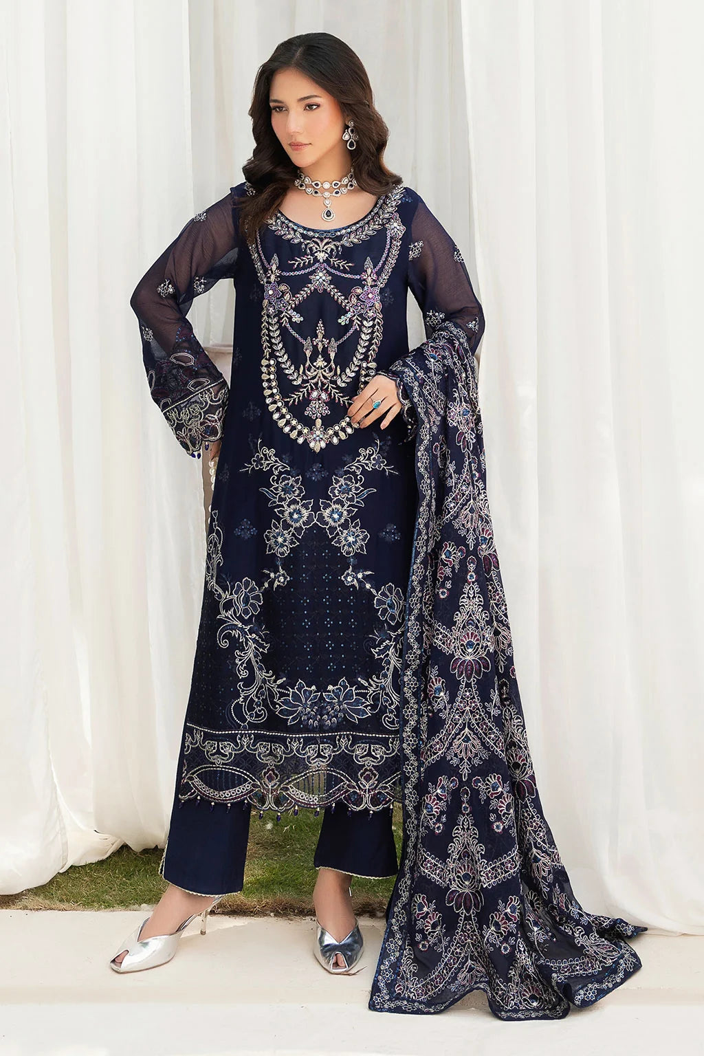 Ramsha - Dastan - Embroidered Chiffon - T 501