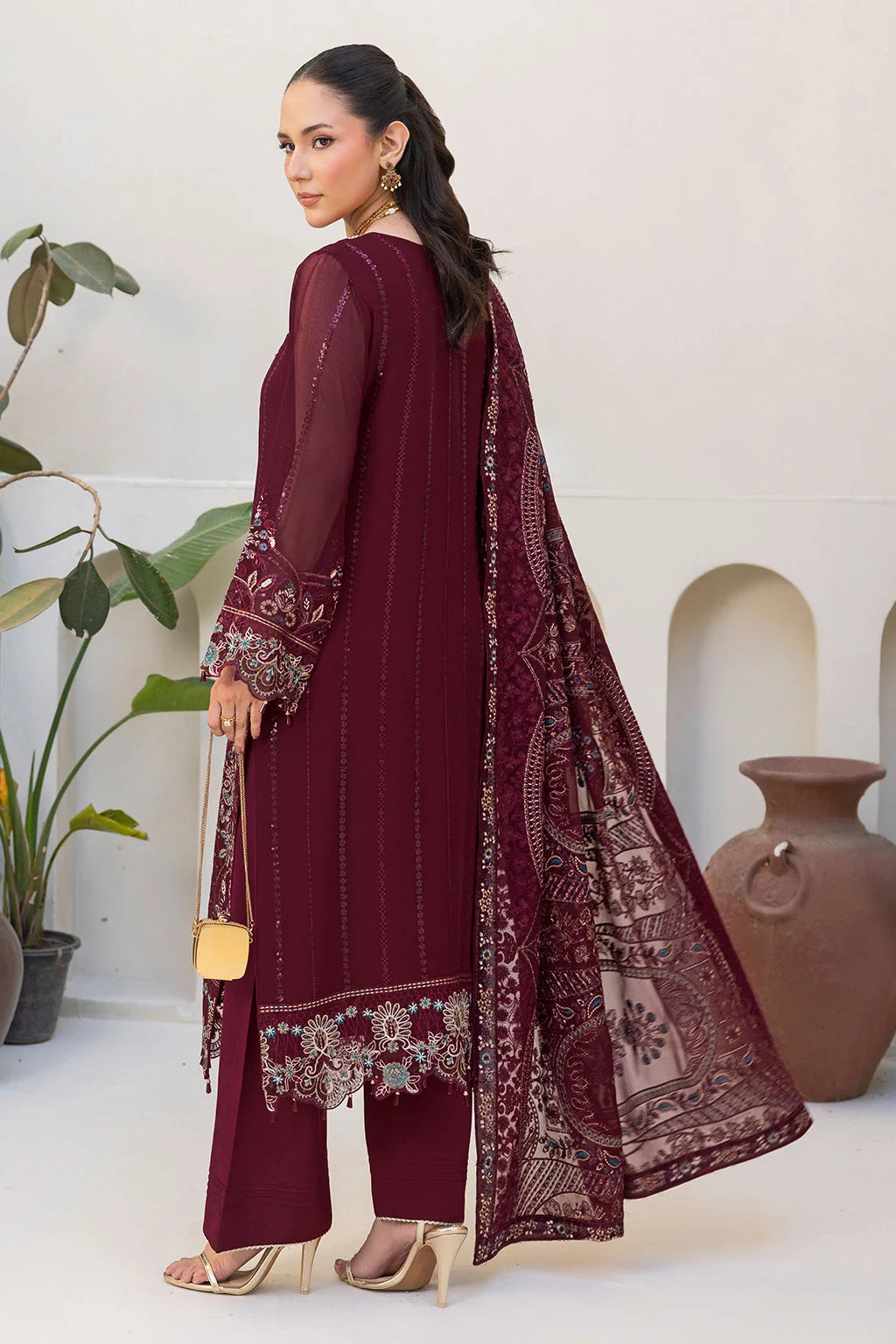 Ramsha - Dastan - Embroidered Chiffon - T 503